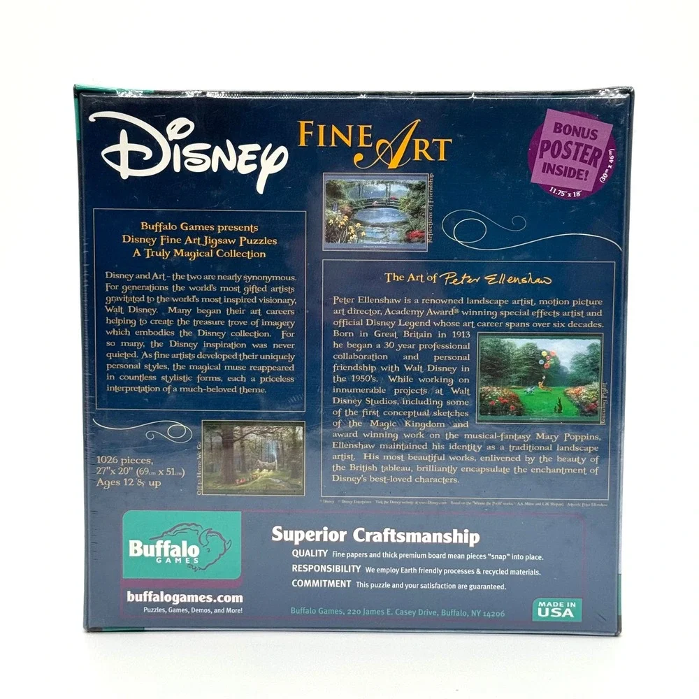 Disney Fine Art Mickeys Dream Peter Ellenshaw 1000 Piece Puzzle Sealed Buffalo